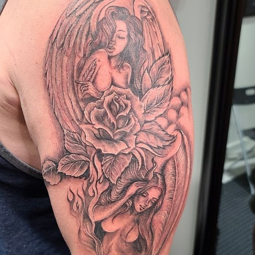 Explore valkyrie tattoo ideas, creative tattoo ideas in San Antonio, available at Ink10city Tattoo Shop