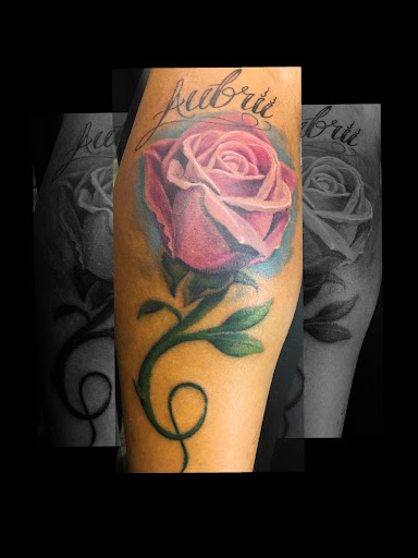Explore step dad tattoo ideas, creative tattoo ideas in Atlanta, available at Iron Palm Tattoos & Body Piercing Atlanta