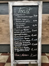 La Tosteria à Catania menu