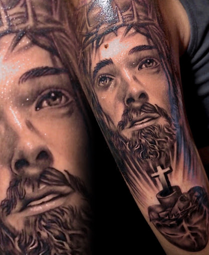 Explore arm and shoulder tattoo ideas, creative tattoo ideas in Peoria, available at InkCapital Tattoos