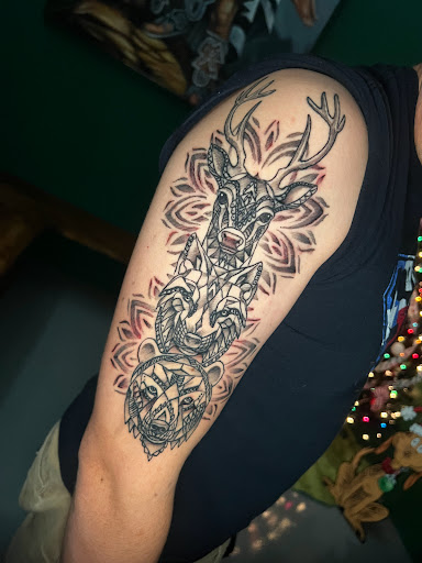 Explore cool anime tattoo ideas, creative tattoo ideas in Roanoke, available at Saint Cecilias Art Studio