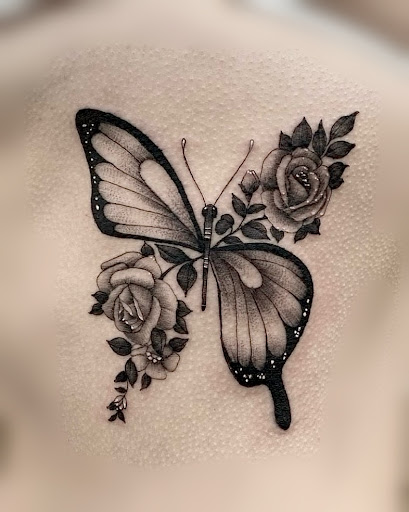 Explore fantasy book tattoo ideas, creative tattoo ideas in Scarborough, available at North Coast Tattoo Company