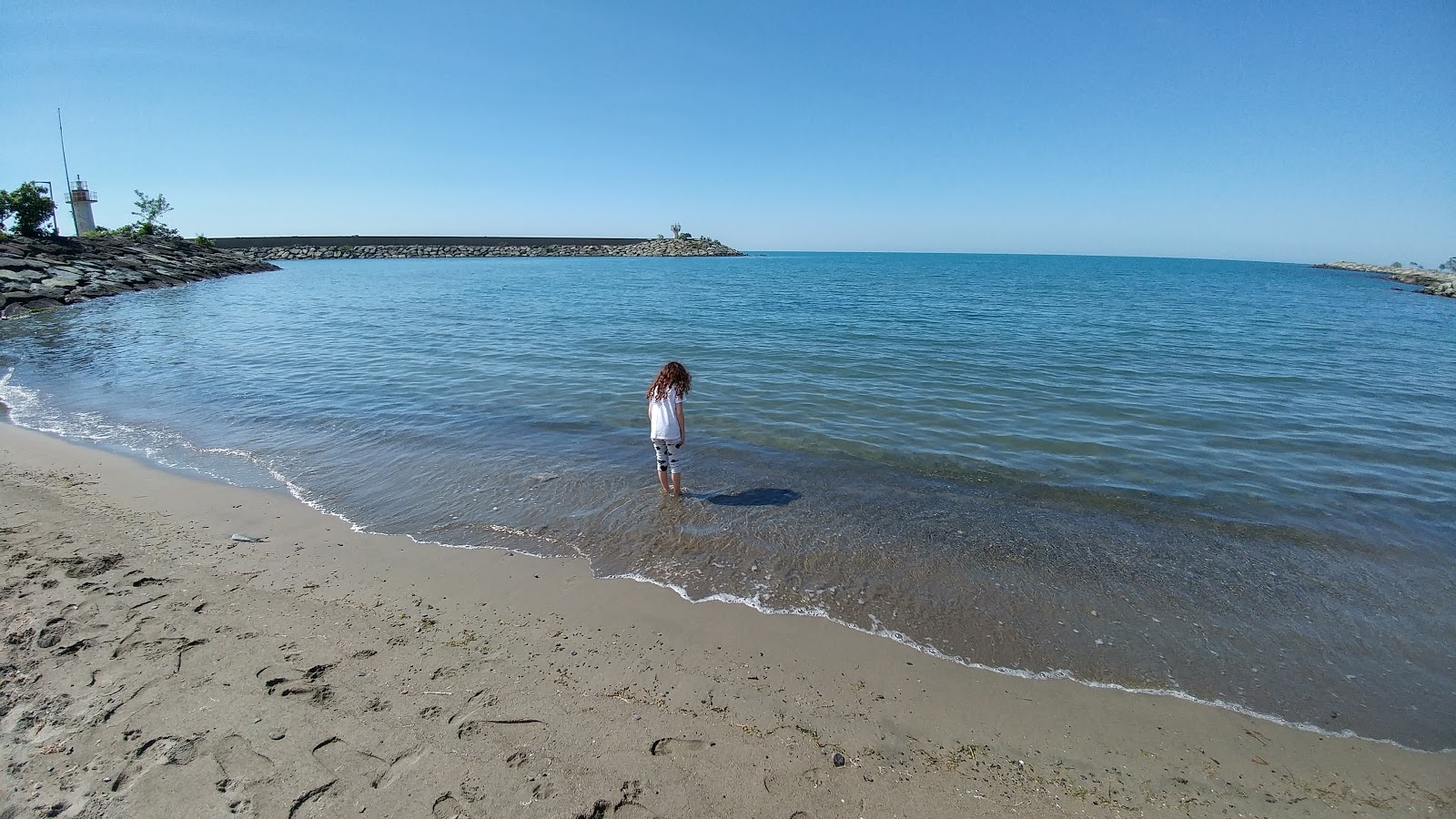 Foto van Vice Beach met helder zand oppervlakte