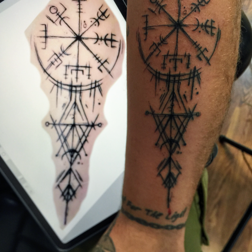 Explore to the moon and back tattoo ideas, creative tattoo ideas in Butler, available at Kryptic Skin Tattoo