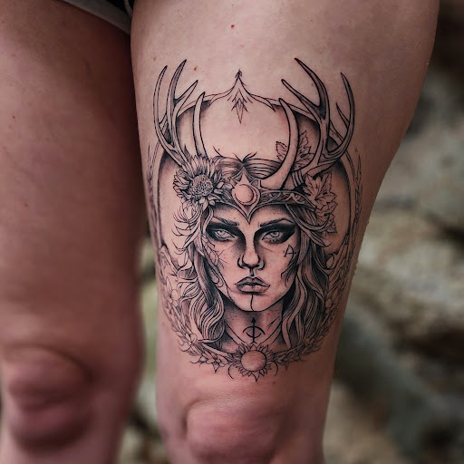 Explore storm tattoo ideas, creative tattoo ideas in Minocqua, available at Whisky Rose Tattoo Parlor