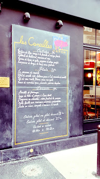 Les Canailles à Paris menu