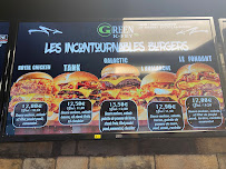 Restaurant de hamburgers Green K-Fey à Chelles (le menu)