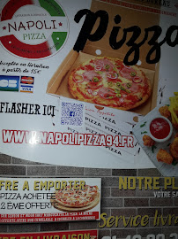 Menu du Pizza Napoli à Bonneuil-sur-Marne