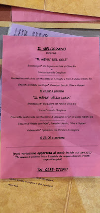 Ristorante Il Melograno à Imperia menu