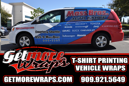 Get More Vehicle Wraps and T-Shirt Printing, 3949 E Guasti Rd, Ontario, CA 91761, USA, 