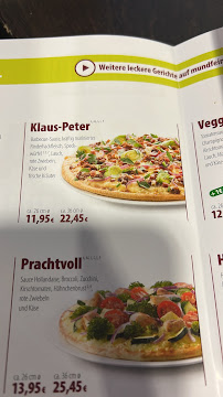 Carte du MUNDFEIN Pizzawerkstatt Hamburg-Tonndorf à Hamburg