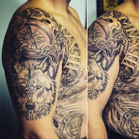 Explore tribal dragon tattoo ideas, creative tattoo ideas in Bloomfield, available at Tattoo Garage