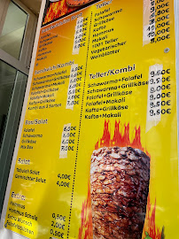 1001 Falafel à Berlin carte