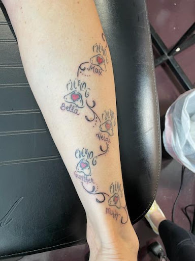 Explore back thigh tattoo ideas, creative tattoo ideas in Tucson, available at Sublime Tattoo