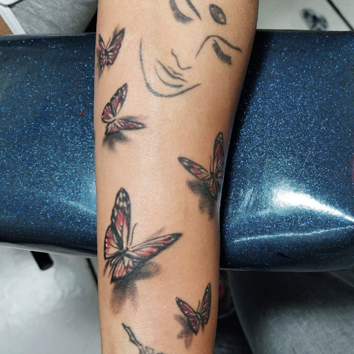 Explore inner forearm tattoo cover up ideas, creative tattoo ideas in Miami, available at Tattoos by Lou Miami - North Miami