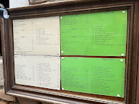 Carte du Osteria Mocenigo à Venice