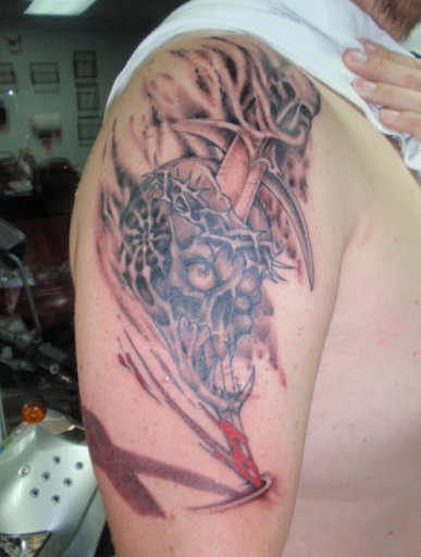 Explore blackwork tattoo ideas, creative tattoo ideas in Asheville, available at Aacross The Skin Tattoo Shop