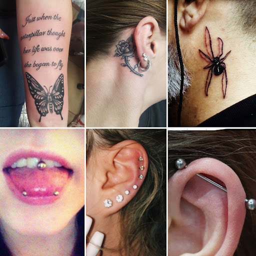 Find tattoo ideas with roses for your next unique tattoo in Elko at Tom Custom Tattoos and Body Piercing Studio