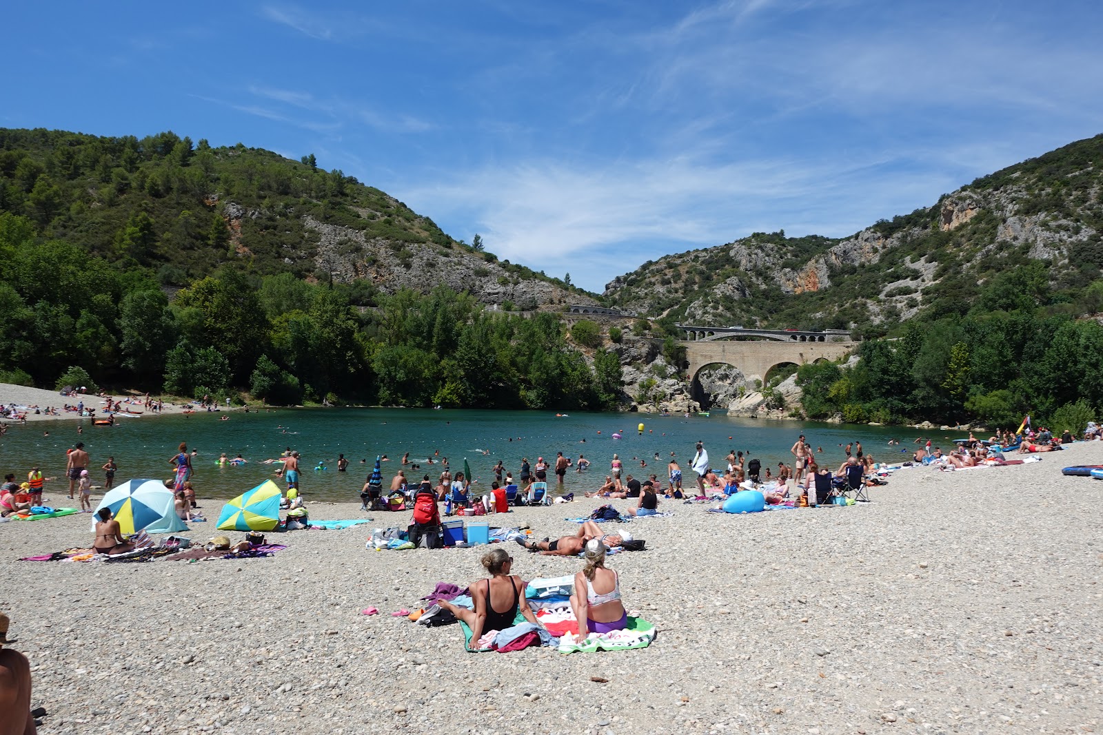 Foto von Plage du Pont du Diable mit felsiges gelände Oberfläche