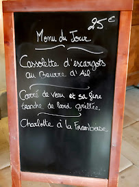 Restaurant L'Assiette du Coq à l'Âne à Gérardmer (le menu)