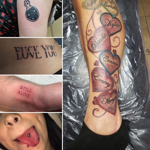 Explore tattoo ideas arm shoulder, creative tattoo ideas in Elko, available at Tom Custom Tattoos and Body Piercing Studio
