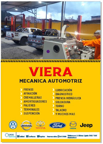 Opiniones de VIERA Mecánica Automotriz en Huamachuco - Taller de reparación de automóviles