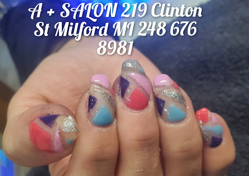 Nail Salon «A+Salon, Nails, Hair & Aesthetics», reviews and photos, 219 Clinton St, Milford, MI 48381, USA