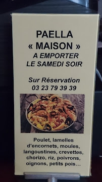 Restaurant français La Pierre à Clous à Laon (le menu)