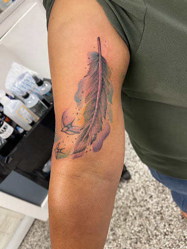 Explore nose tattoo ideas, creative tattoo ideas in Sanford, available at Luv Ink