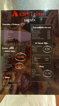 Espet D'Ouro à Costa da Caparica carte