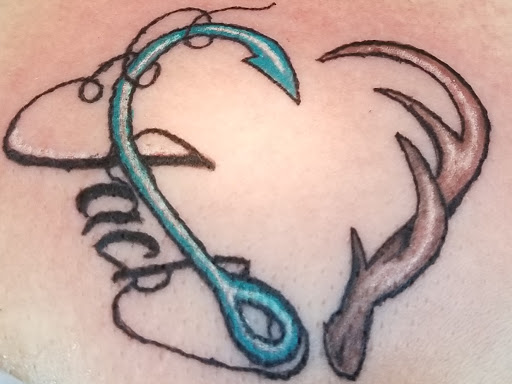 Explore lady thigh tattoo ideas, creative tattoo ideas in Davis, available at SIX GUN SOUND TATTOO