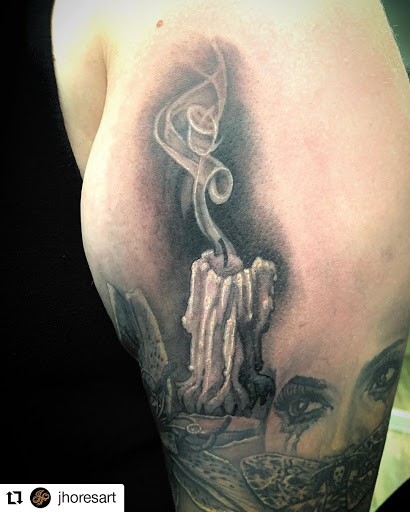Explore dark tattoo ideas small, creative tattoo ideas in Rochester, available at Sacred Heart Studios