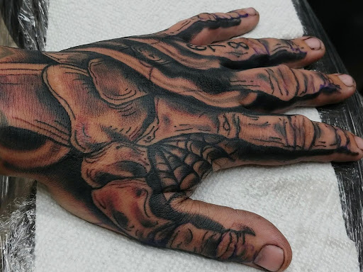 Explore lifeline tattoo ideas, creative tattoo ideas in Georgetown, available at One Love Tattoos