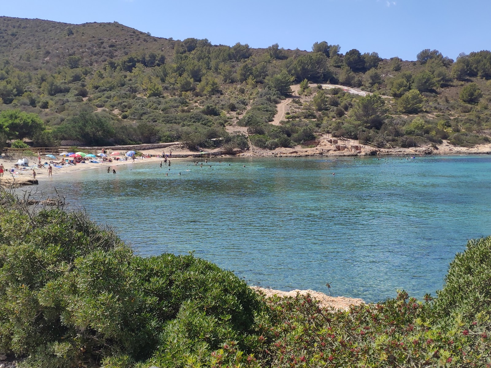 Fotografija Playa Sa Plageta z ravna obala