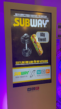 Menu du Subway à Viersen