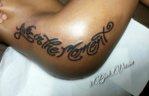 Explore crystal name tattoo ideas, creative tattoo ideas in Bronx, available at Black Version TATTOO Shop