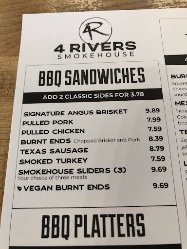 Barbecue Restaurant «4 Rivers Smokehouse», reviews and photos, 1047 S Dillard St, Winter Garden, FL 34787, USA