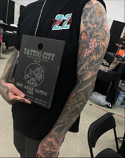 Explore misfits tattoo ideas, creative tattoo ideas in Lakeview, available at Backwoods Tattoo Studio