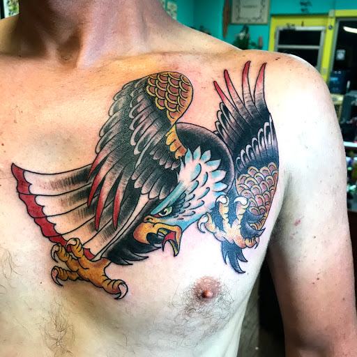 Explore skinny guys tattoo ideas, creative tattoo ideas in San Angelo, available at Good Vibes Only Tattoo Studio