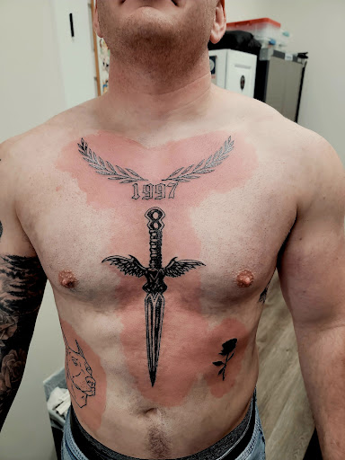 Explore elk tattoo ideas, creative tattoo ideas in Conway, available at Primal Urge Tattoos