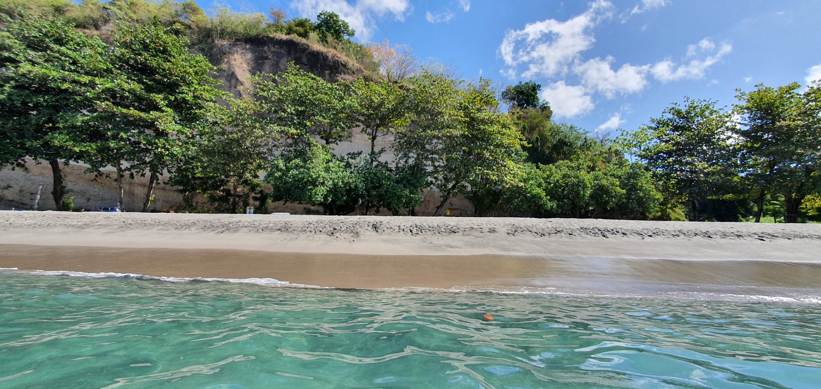 Foto von Plage des Raisiniers mit geräumige küstenlinie