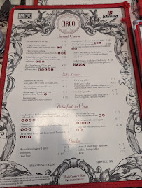 Osteria Circo à Rome menu