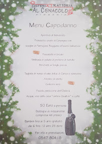 Osteria Trattoria al Cenacolo à Cesenatico menu