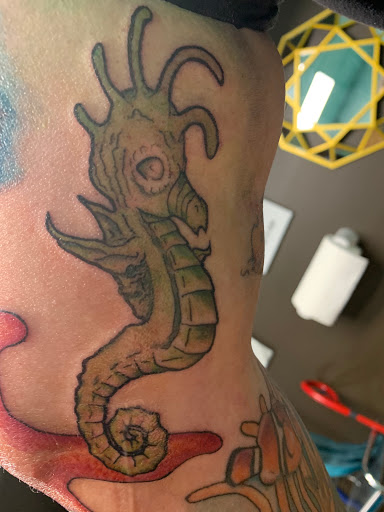 Explore occult tattoo ideas, creative tattoo ideas in Hayward, available at Three Tentacles Tattoo Studio