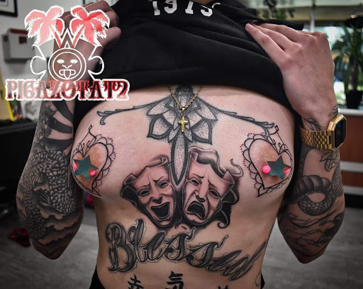 Explore latitude longitude tattoo ideas, creative tattoo ideas in Palm Desert, available at Picazo Tattoo Studio