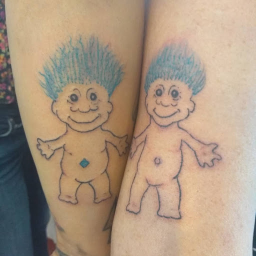 Explore corpse bride tattoo ideas, creative tattoo ideas in New Orleans, available at Catahoula Tattoo 