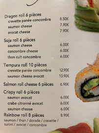 Menu du Sushi Party à Grenoble