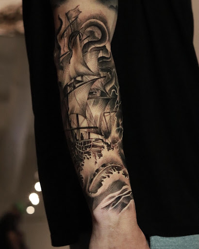 Explore death note tattoo ideas, creative tattoo ideas in Montgomery, available at Flying Eye Tattoo Studio