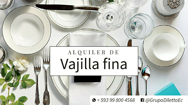 Alquiler de Vajilla y Servicio de Catering Diletto