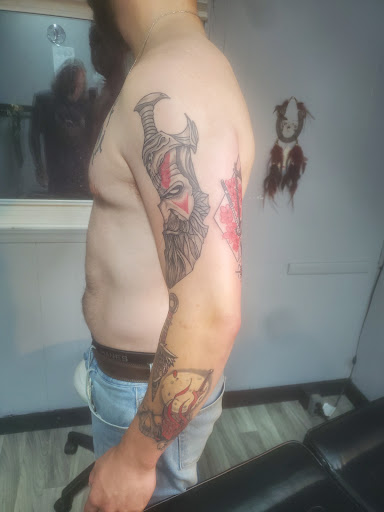 Explore electrical tattoo ideas, creative tattoo ideas in Elyria, available at Raven Ink Tattoo & Piercing